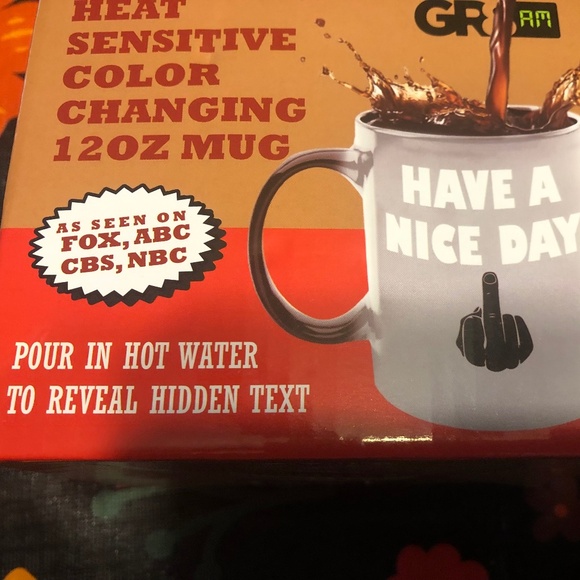 As Seen On TV Heat Sensitive Color Changing Coffee Mug Cup 12 Oz NEW - Picture 9 of 10
